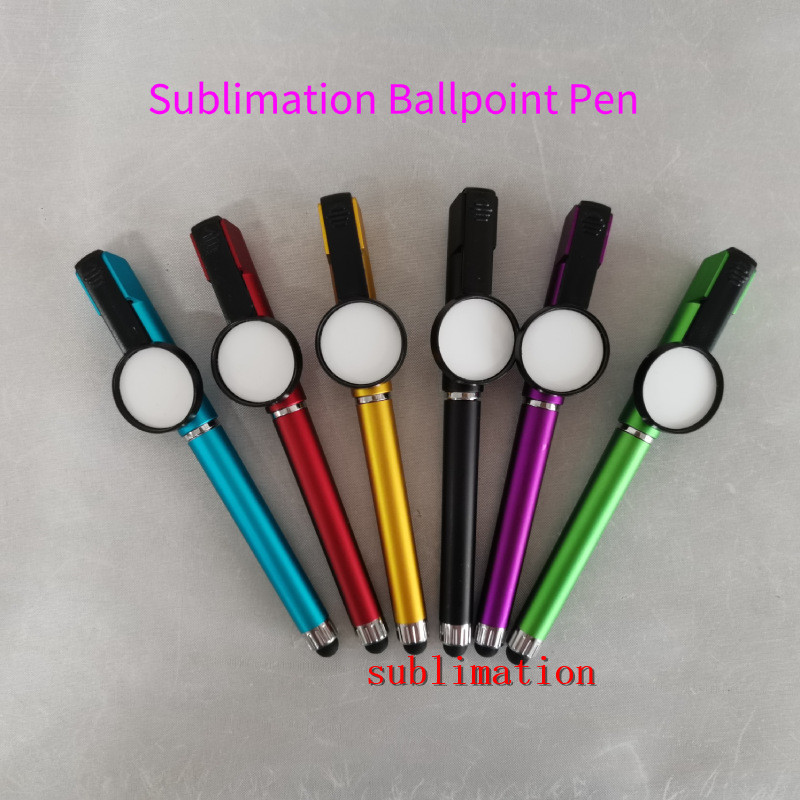 sublimation blank ballpoint pen 6colours hot transfer printing consumables factory price