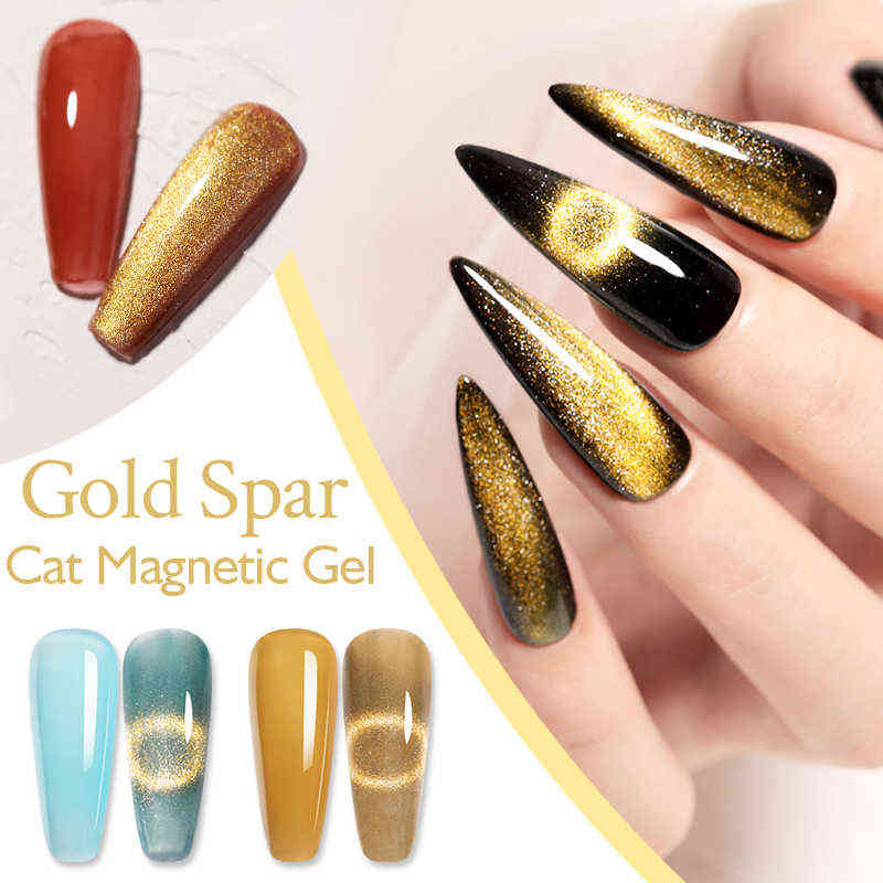 NXY Nail Gel 7 5ml Gold Silver Spar Cat Magnetic Soak Off Uv Led Polish Iridescent Snowlight Art Varnishes 0328