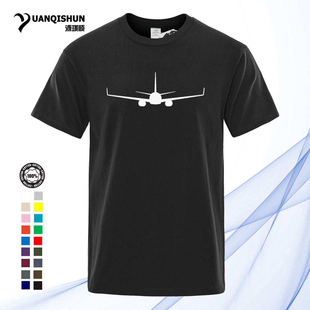 YUANQISHUN Boeing 737 Aircraft Print T Shirt High Quality 16 Colors Summer Man T-Shirt New Men Short sleeves Tops Tee Tshirt Unisex Clothes 1440-Q, Black 1
YUANQISHUN Boeing 737 Aircraft Print T Shirt High Quality 16 Colors Summer Man T-Shirt New Men Short sleeves Tops Tee Tshirt Unisex Clothes 1440-Q, Black 1