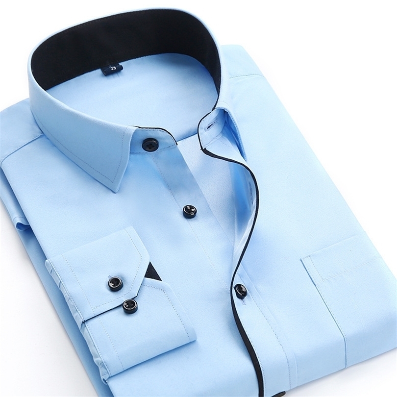 Long Sleeve Dress Shirt Men Plus Size 4XL High Quality Solid Shirt hombre Causal Slim Fit Business Shirts Men Chemise Homme 201124, Bk16
Long Sleeve Dress Shirt Men Plus Size 4XL High Quality Solid Shirt hombre Causal Slim Fit Business Shirts Men Chemise Homme 201124, Bk16