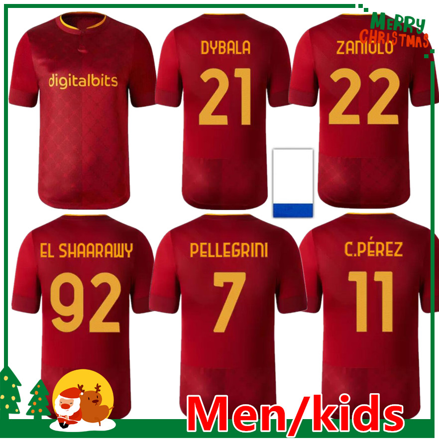 22 23 DYBALA SOCCER JERSEYS ROMA home final Pastore Pellegrini Abraham as 2022 totti Zaniolo MANCINI KUMBULLA Men kids EL SHAARAWY Uniform rome football shirts, New 22/23 home
22 23 DYBALA SOCCER JERSEYS ROMA home final Pastore Pellegrini Abraham as 2022 totti Zaniolo MANCINI KUMBULLA Men kids EL SHAARAWY Uniform rome football shirts, New 22/23 home