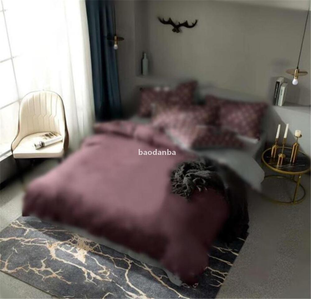 Casual King Size Designer Bedding Set Covers 4 Pcs Letter Printed Cotton Soft Comforter Duvet Cover Luxury Queen Bed Sheet With Pi3066017