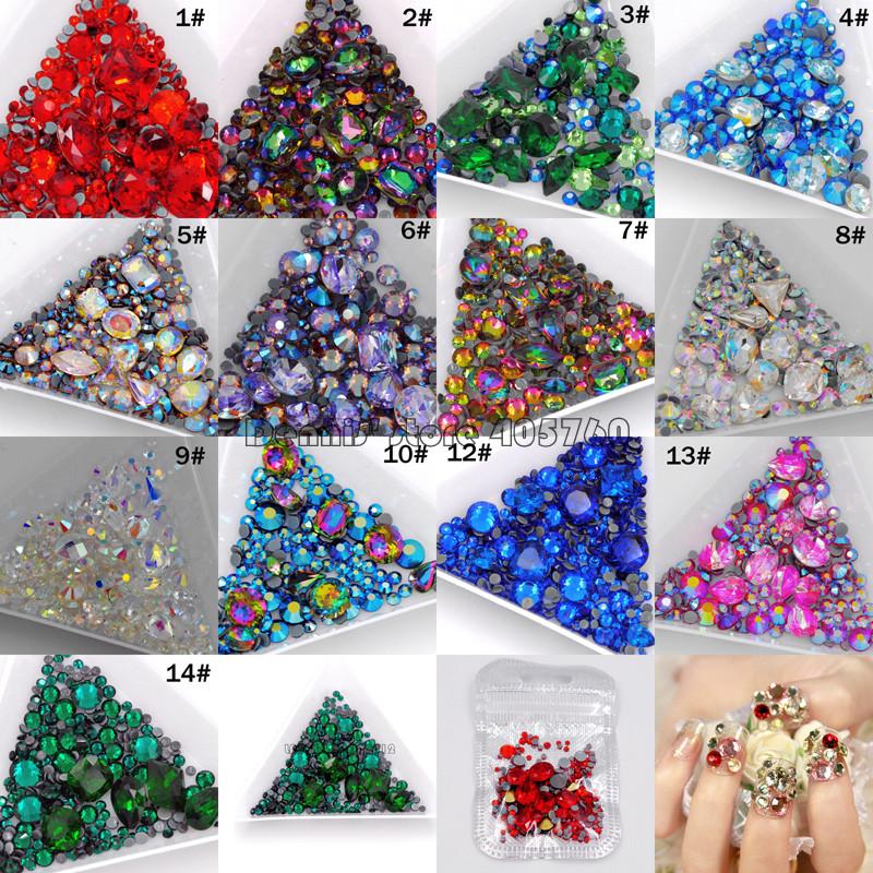 Nail Art Decorations 1Pack Mix Sizes Shape Multi-Colored Glitter 3D Diamond Facet Flat Back Rhinestones Acrylic Crystal Gems DecorationNail
Nail Art Decorations 1Pack Mix Sizes Shape Multi-Colored Glitter 3D Diamond Facet Flat Back Rhinestones Acrylic Crystal Gems DecorationNail