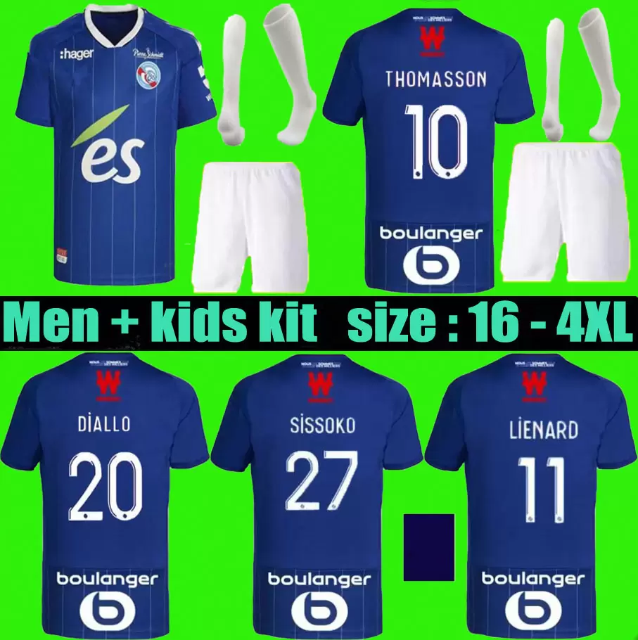 22 23 RC Strasbourg Alsace soccer jerseys home blue 2022 2023 AHOLOU THOMASSON LiEnard Diallo DJIKU AJORQUE Gameiro football shirts men kids kit, 22/23 kits
22 23 RC Strasbourg Alsace soccer jerseys home blue 2022 2023 AHOLOU THOMASSON LiEnard Diallo DJIKU AJORQUE Gameiro football shirts men kids kit, 22/23 kits