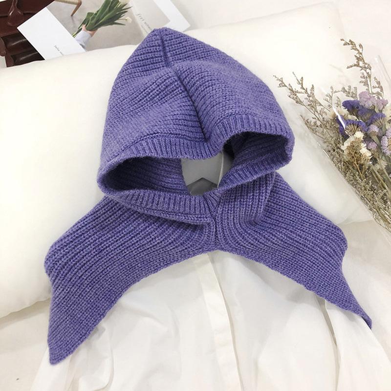 Berets Fashion Solid Winter Knitted Scarf Hood Head Women Warm Snood Neck Collar Shawl Wraps Windproof Sjaals Dames Bufandas MujerBerets, Blue
Berets Fashion Solid Winter Knitted Scarf Hood Head Women Warm Snood Neck Collar Shawl Wraps Windproof Sjaals Dames Bufandas MujerBerets, Blue