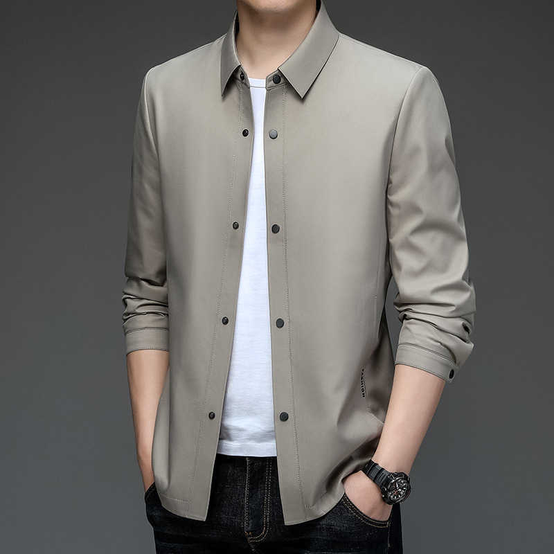 2022 spring jacket men's Lapel Korean business casual coat men's spring and autumn basic cadre jacket, Khaki
2022 spring jacket men's Lapel Korean business casual coat men's spring and autumn basic cadre jacket, Khaki