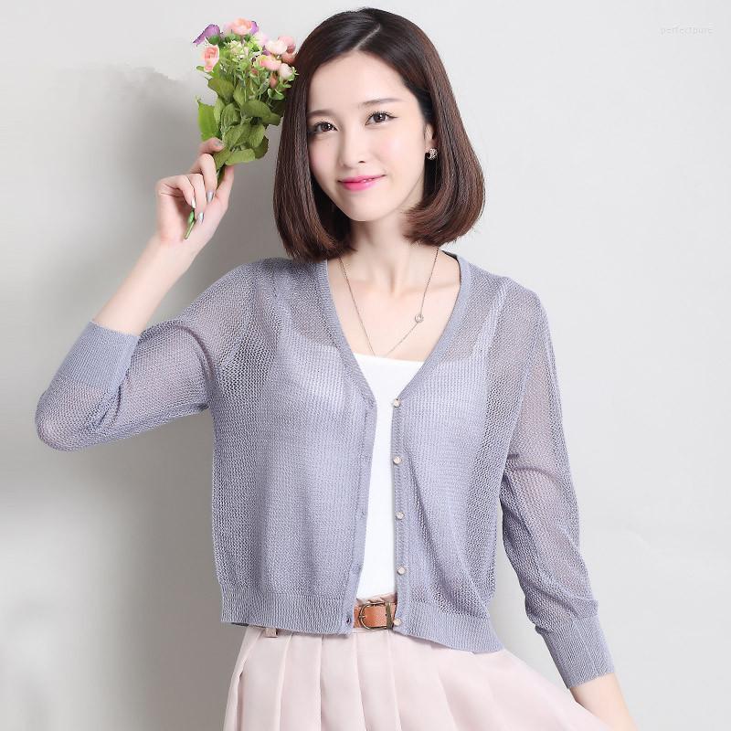 Women' Knits & Tees Summer & Spring Women Hollow Out Knitwear Ladies V-Neck Long Sleeve Thin Knitted Cardigan Perf22, Black
Women' Knits & Tees Summer & Spring Women Hollow Out Knitwear Ladies V-Neck Long Sleeve Thin Knitted Cardigan Perf22, Black