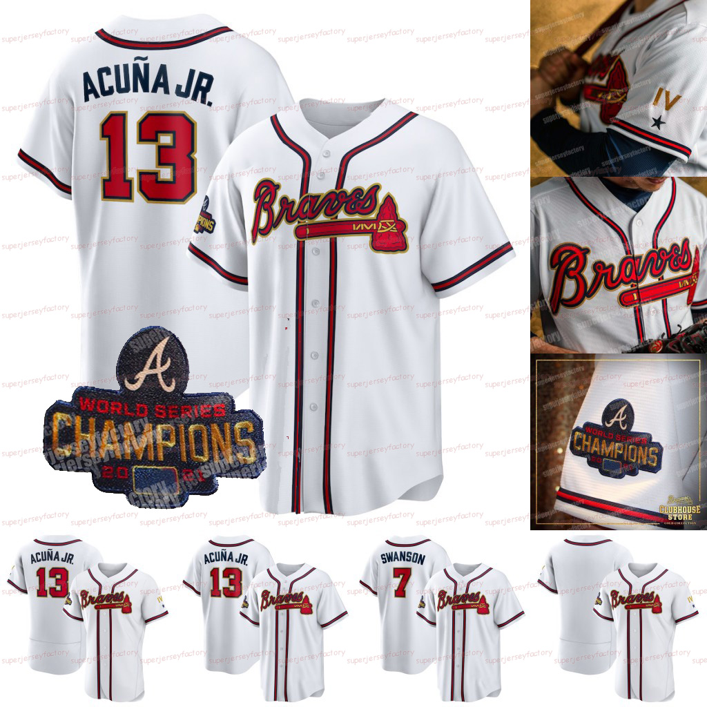 Braves 2022 Gold Program Champion Jersey Matt Olson Dansby Swanson Max Fried Ronald Acuna Jr. Eddie Rosario Alex Jackson Austin Riley Ozzie Albies Ender Inciarte, Flexbase men s-xxxl
Braves 2022 Gold Program Champion Jersey Matt Olson Dansby Swanson Max Fried Ronald Acuna Jr. Eddie Rosario Alex Jackson Austin Riley Ozzie Albies Ender Inciarte, Flexbase men s-xxxl