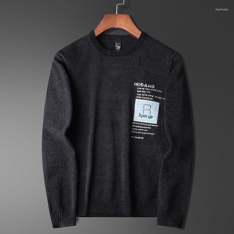 Men's Sweaters Europe Station Luxury Quality Warm Chenille Sweater Round Neck Autumn And Winter Thick Embroidery Handsome Pullover Men Mari2, Black
Men's Sweaters Europe Station Luxury Quality Warm Chenille Sweater Round Neck Autumn And Winter Thick Embroidery Handsome Pullover Men Mari2, Black