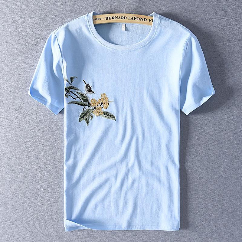 Men's T-Shirts Embroidry Linen T Shirt Men Brand Casual Tshirt For Breathable Shirts Male Fashion T-shirt Mens Chemise CamisaMen's, Black
Men's T-Shirts Embroidry Linen T Shirt Men Brand Casual Tshirt For Breathable Shirts Male Fashion T-shirt Mens Chemise CamisaMen's, Black
