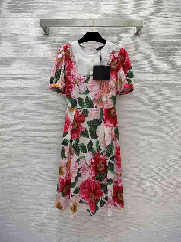 Womens Designer Dresses Mesh Panel Design Flower Print Embroidered Short Sleeve Dress Fashion High Quality Women Clothing
Womens Designer Dresses Mesh Panel Design Flower Print Embroidered Short Sleeve Dress Fashion High Quality Women Clothing