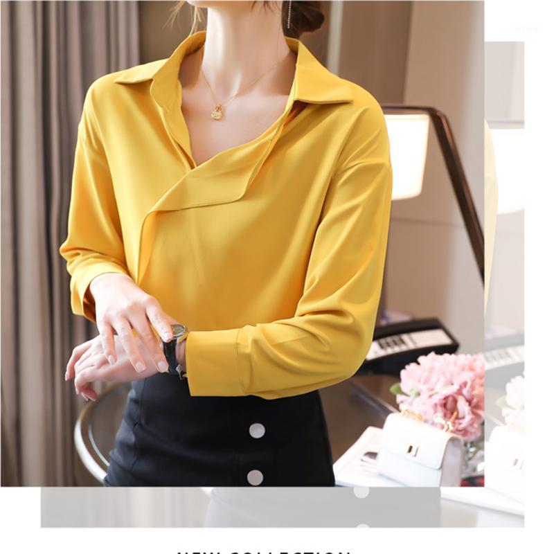 Women' Blouses & Shirts Chiffon Blouse Fashion Women Clothing Long Sleeves Plain 2022 Spring Collar Casual Temperament Loose Ladies To, Yellow
Women' Blouses & Shirts Chiffon Blouse Fashion Women Clothing Long Sleeves Plain 2022 Spring Collar Casual Temperament Loose Ladies To, Yellow