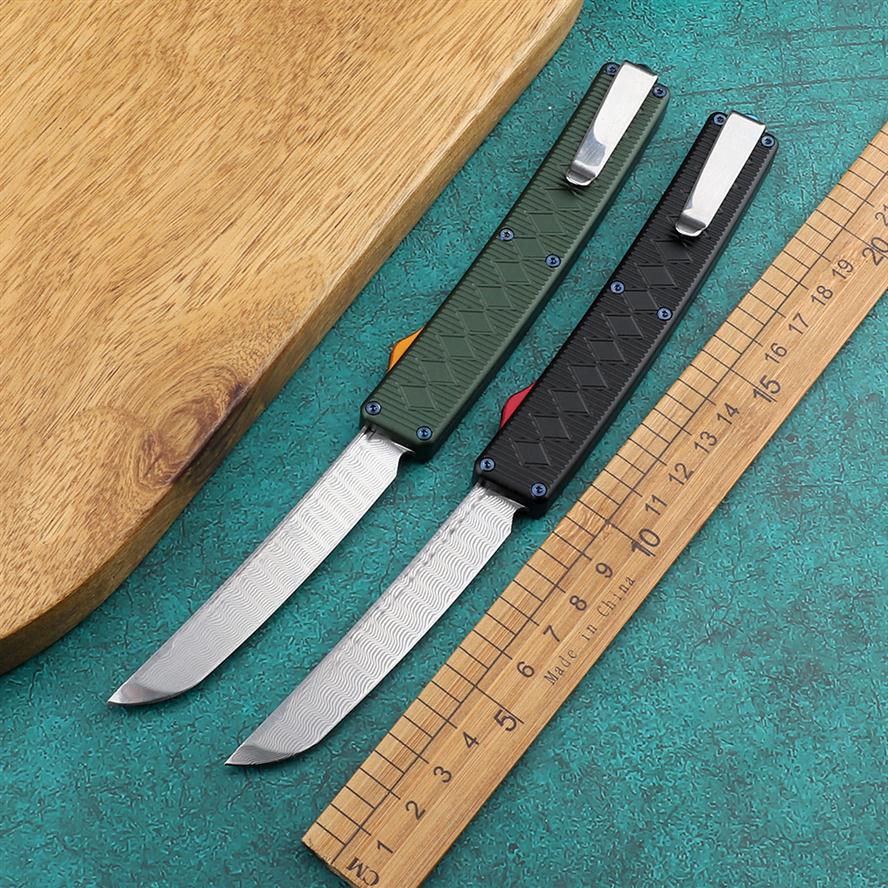 Outdoor Portable Hunting Pocket Automatic Knife Mirror Damascus Blade Aviation Aluminum T6-6063 Handle Scimitar EDC Multi-tool Ki336V
Outdoor Portable Hunting Pocket Automatic Knife Mirror Damascus Blade Aviation Aluminum T6-6063 Handle Scimitar EDC Multi-tool Ki336V