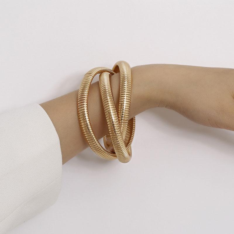 Bangle Gold Color Three Wide Metal Cross Bracelet 2022 Punk Style Fashion Simple Alloy For Women Girl Party Jewelry Gift
Bangle Gold Color Three Wide Metal Cross Bracelet 2022 Punk Style Fashion Simple Alloy For Women Girl Party Jewelry Gift