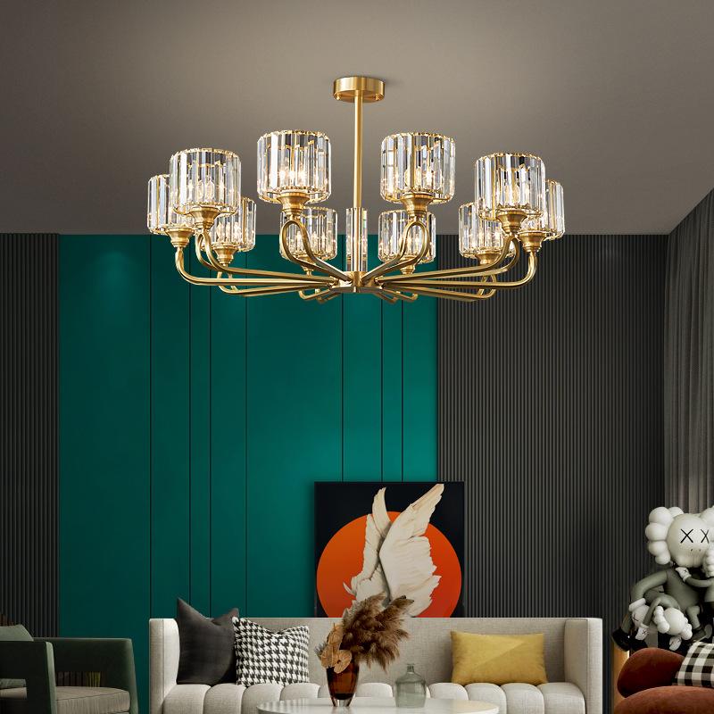 Pendant Lamps Net Red Nordic Crystal Chandelier, Led All Copper High-end El Lamp, Restaurant Living Room Bedroom Lamp
Pendant Lamps Net Red Nordic Crystal Chandelier, Led All Copper High-end El Lamp, Restaurant Living Room Bedroom Lamp