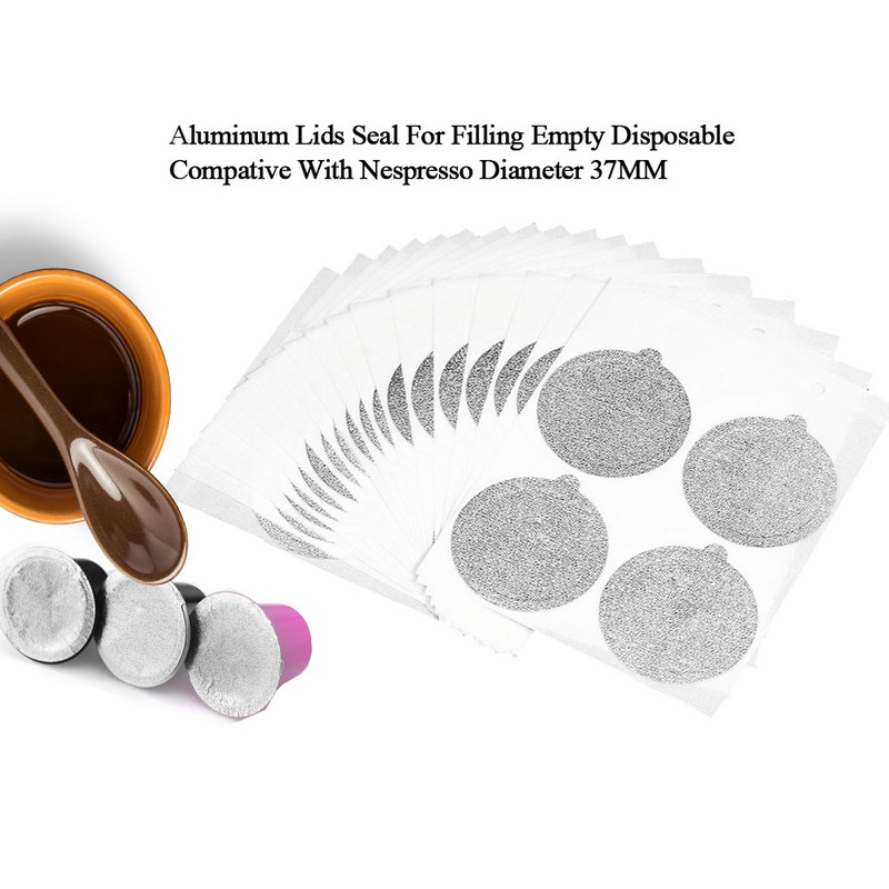 480PCS Nespresso Refilling Capsule Self Adhesive Reusable Aluminum Foil Brewer Lid Capsula Seals Sticker Coffee Maker 220509
480PCS Nespresso Refilling Capsule Self Adhesive Reusable Aluminum Foil Brewer Lid Capsula Seals Sticker Coffee Maker 220509