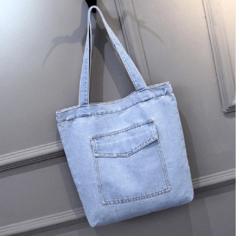 Evening Bags 2022 Large Capacity Women Shoulder Wild Casual Handbag Street Canvas Denim Bag Solid Color Zipper Shopping, Light blue-1
Evening Bags 2022 Large Capacity Women Shoulder Wild Casual Handbag Street Canvas Denim Bag Solid Color Zipper Shopping, Light blue-1