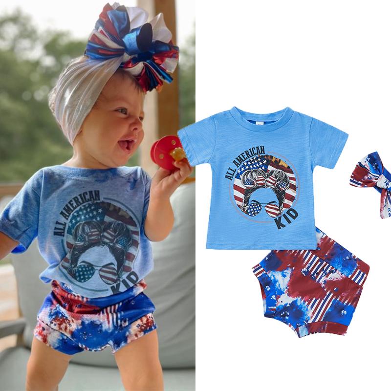 Clothing Sets 3pcs Independent Day Baby Girls Clothes 0-3Y Short Sleeve Stars Stripe Print T-shirt Tie Dye Shorts HeadbandClothing, As pic
Clothing Sets 3pcs Independent Day Baby Girls Clothes 0-3Y Short Sleeve Stars Stripe Print T-shirt Tie Dye Shorts HeadbandClothing, As pic