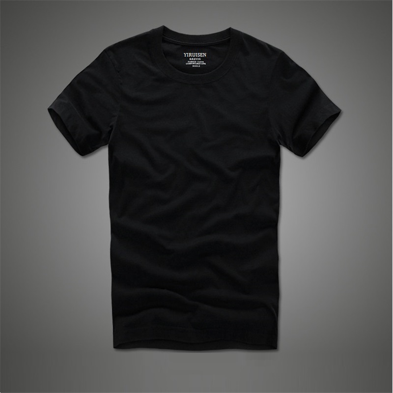 Men Tshirt 100% Cotton Solid Color O-Neck Short Sleeve T shirt Male High Quality 220325