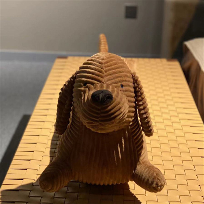 JOYLOVE 55~120cm Dachshund Dog Cushion Lovers Brown Cute British Short-legged Dachshund Dog Pillow Cushion Sofa Gift Plush doll 220406