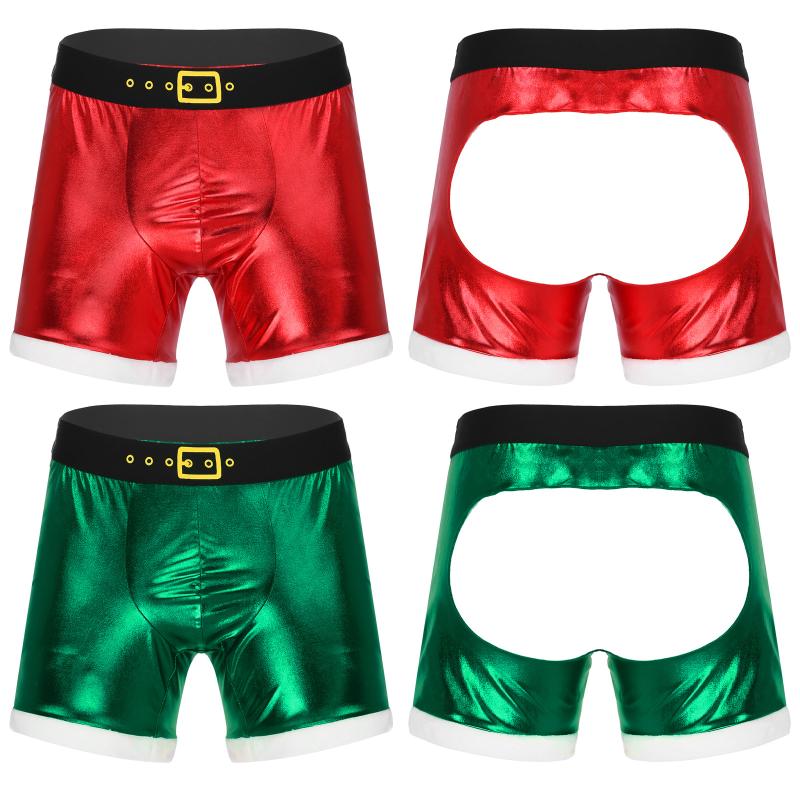 Underpants Mens Metallic Shiny Lingerie Open BuBoxer Shorts Bulge Pouch Erotic Boxer Briefs Flannel Trimming Underwear Christmas GiftUnderpa, Red
Underpants Mens Metallic Shiny Lingerie Open BuBoxer Shorts Bulge Pouch Erotic Boxer Briefs Flannel Trimming Underwear Christmas GiftUnderpa, Red