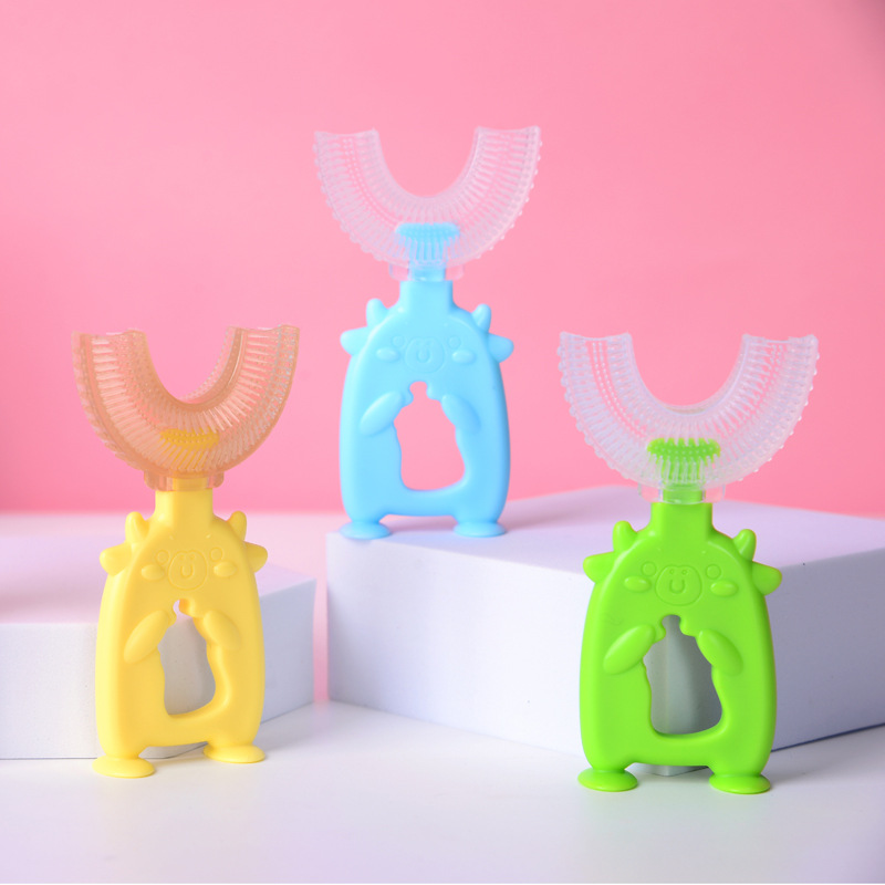 Baby Use Toothbrush Food Grade Silicone Factory Wholesale Kids Oral Health Care Children Tooth Brush Clean Teeth Stain Removal Tools