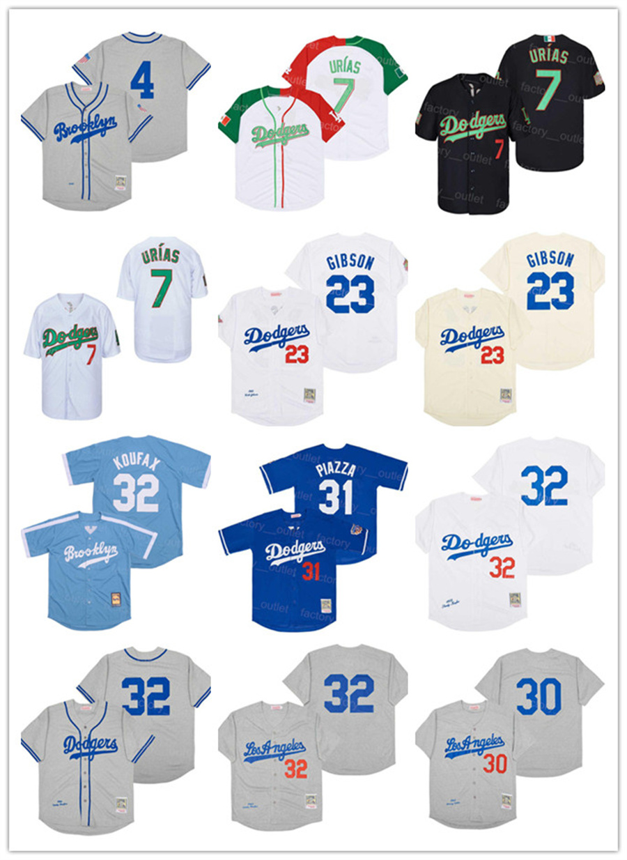 1945 1955 1958 Baseball 32 Sandy Koufax Jersey Vintage 7 Julio Urias 23 Kirk Gibson 30 Maury Wills 4 Duke Snider 31 Mike Piazza 1963 1981 1988 Throwback grey
1945 1955 1958 Baseball 32 Sandy Koufax Jersey Vintage 7 Julio Urias 23 Kirk Gibson 30 Maury Wills 4 Duke Snider 31 Mike Piazza 1963 1981 1988 Throwback grey