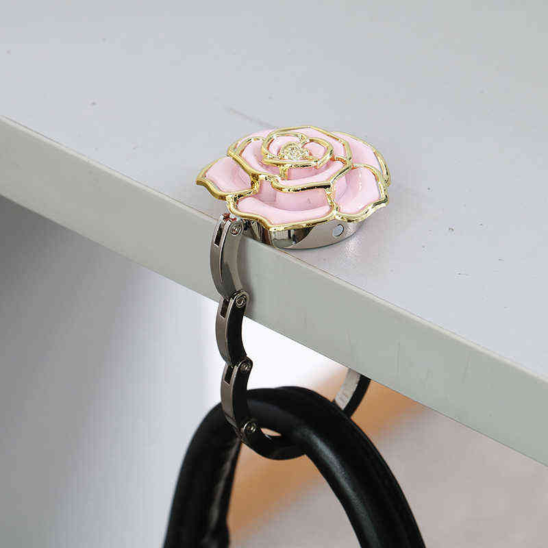 1Pc 8 colors Rose folding bag handbag tote table hanger hook holder purse hanger Y220510
1Pc 8 colors Rose folding bag handbag tote table hanger hook holder purse hanger Y220510