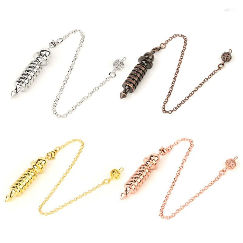 Pendant Necklaces Metal Pendulum Dowsing Divination Reiki Healing Spiritual Amulet Screw Shape Pendule JewelryPendant
Pendant Necklaces Metal Pendulum Dowsing Divination Reiki Healing Spiritual Amulet Screw Shape Pendule JewelryPendant