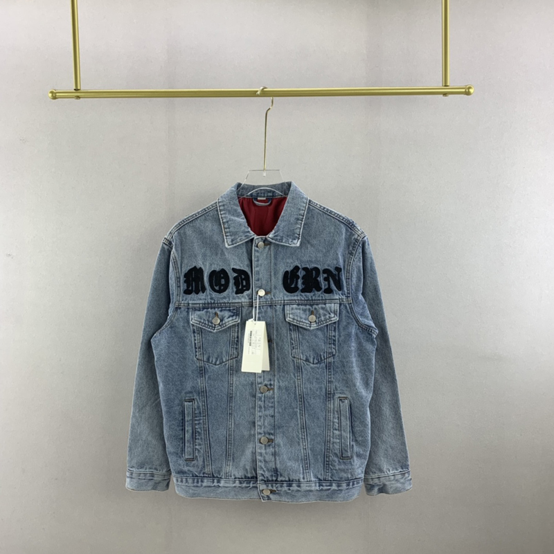 21FW Europe Trucker Cargo Jeans Jacket Embroidery Flower Shoulders Men Outdoor Casual High Quality Outwear Women Floral Applique Coat Form Fit, Blue
21FW Europe Trucker Cargo Jeans Jacket Embroidery Flower Shoulders Men Outdoor Casual High Quality Outwear Women Floral Applique Coat Form Fit, Blue