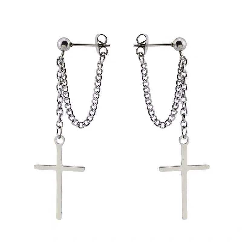 Dangle & Chandelier Fashion Street Hip-Hop Cross Chain Earrings For Men Women 2022 Couples Personality Without Pierced Ear Clips Jewelry Acc
Dangle & Chandelier Fashion Street Hip-Hop Cross Chain Earrings For Men Women 2022 Couples Personality Without Pierced Ear Clips Jewelry Acc