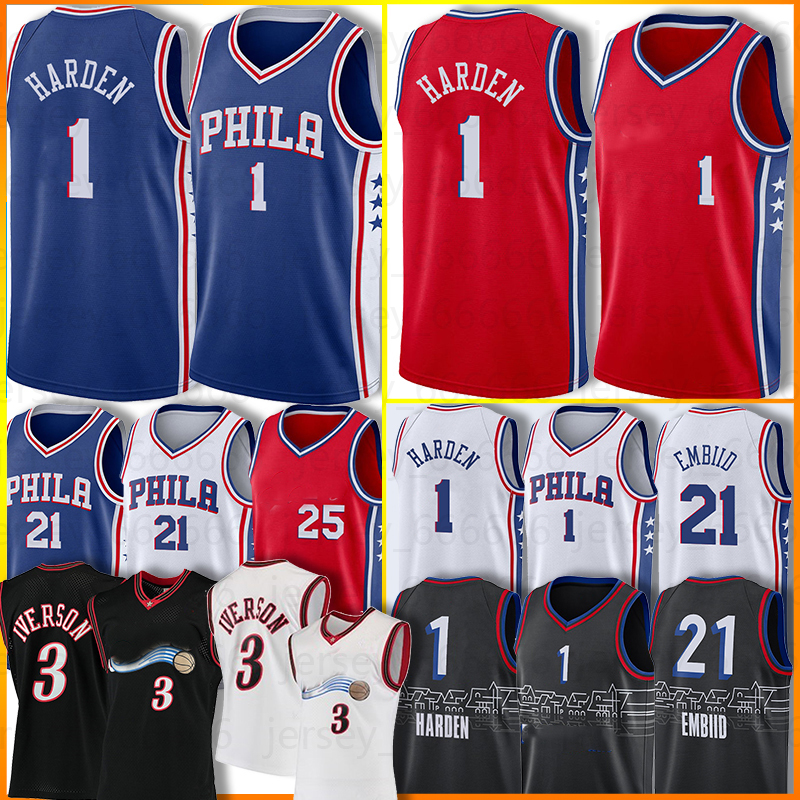 13 Harden Allen 3 Iverson Joel 21 Embiid Basketball Jersey Julius 6 Erving Jamess Ben 25 Simmons Men Blue White Shirt Men, Men jersey
13 Harden Allen 3 Iverson Joel 21 Embiid Basketball Jersey Julius 6 Erving Jamess Ben 25 Simmons Men Blue White Shirt Men, Men jersey