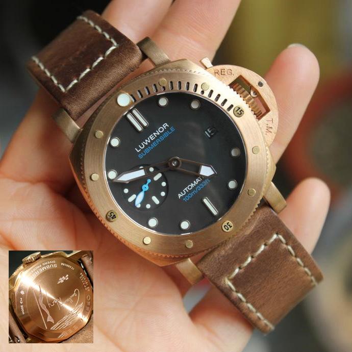 Wristwatches TRON Mens Automatic Watches Bronze Luxury Watch Military Mechanical Wristwatch Sapphire 100m Waterproof ST2557 Leather BandWris, Mens watches 1
Wristwatches TRON Mens Automatic Watches Bronze Luxury Watch Military Mechanical Wristwatch Sapphire 100m Waterproof ST2557 Leather BandWris, Mens watches 1