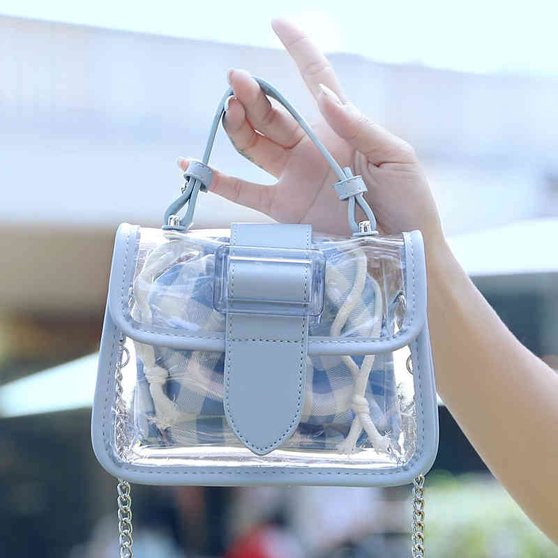 Transparent Jelly Handbag Clear Plaid Shoulder Bags Composite Women's Chain Messenger Tote Y220608, Green
Transparent Jelly Handbag Clear Plaid Shoulder Bags Composite Women's Chain Messenger Tote Y220608, Green