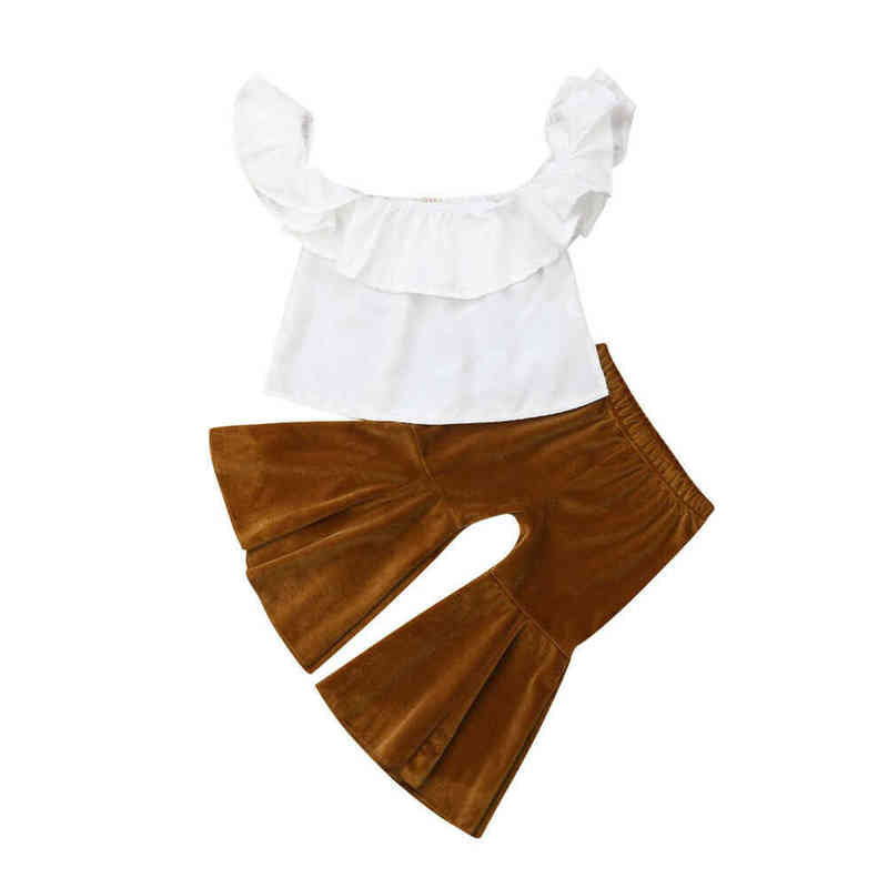 Citgeett Summer Toddler Baby Girls T-shirt White Collar Tops Solid Flare Velvet Brown Pants Leggings Outfits Clothing J220712, Red
Citgeett Summer Toddler Baby Girls T-shirt White Collar Tops Solid Flare Velvet Brown Pants Leggings Outfits Clothing J220712, Red
