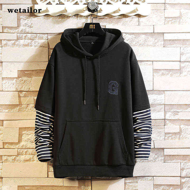 Men's Casual Hoodies Sweatshirts Fake two Long sleeve 2022 Men'S Casual Spring Clothes OverSize Hip Hop Patchwork Streetwear Y220716, Packing bag
Men's Casual Hoodies Sweatshirts Fake two Long sleeve 2022 Men'S Casual Spring Clothes OverSize Hip Hop Patchwork Streetwear Y220716, Packing bag