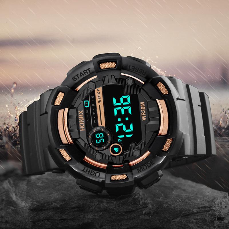 Wristwatches Fashion Black Gold Digital Watch For Men Women Sports Waterproof Outdoor Chronograph Hand Clock Student Wristwatch WatchesWrist, Style 3
Wristwatches Fashion Black Gold Digital Watch For Men Women Sports Waterproof Outdoor Chronograph Hand Clock Student Wristwatch WatchesWrist, Style 3