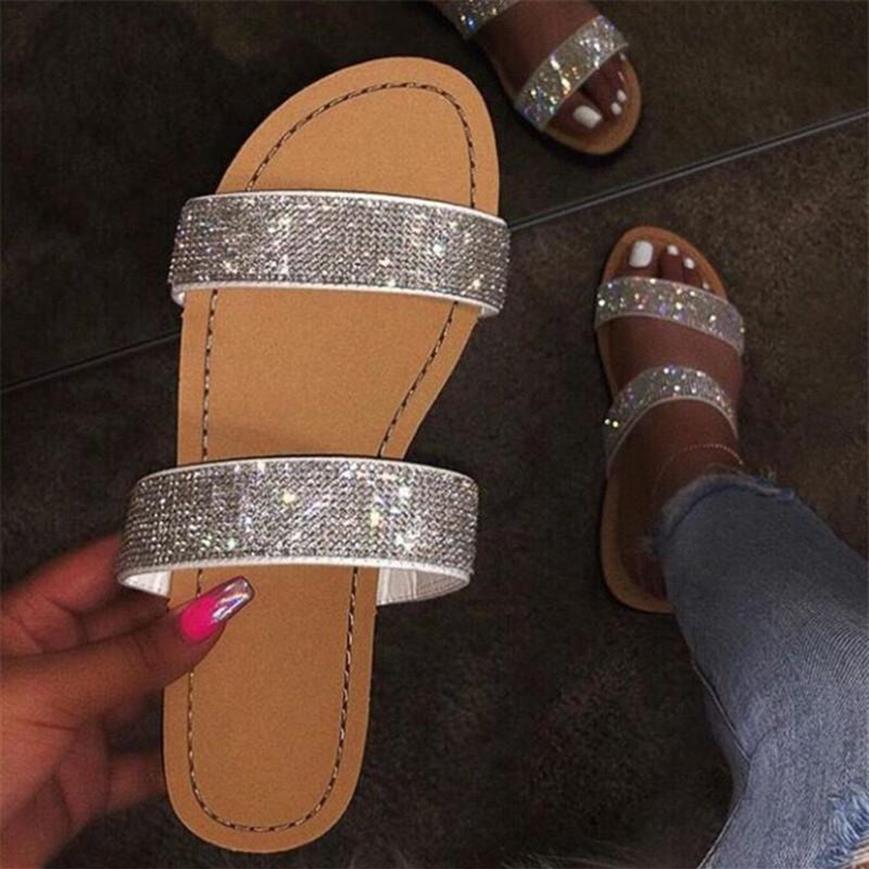 Summer Shoes Woman Sandals For Women 2020 Bling Flat Rhinestone Ladies Beach Sandles Designer Luxury Sandalias Mujer Sandels289m
Summer Shoes Woman Sandals For Women 2020 Bling Flat Rhinestone Ladies Beach Sandles Designer Luxury Sandalias Mujer Sandels289m