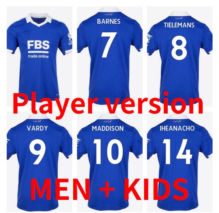 22 23 Leicester Soccer Jerseys City home blue VARDY MADDISON IHEANACHO 2022 2023 camiseta BARNES TIELEMANS AYOZE DAKA LOOKMAN Football uniformS Shirt men kdis kit
22 23 Leicester Soccer Jerseys City home blue VARDY MADDISON IHEANACHO 2022 2023 camiseta BARNES TIELEMANS AYOZE DAKA LOOKMAN Football uniformS Shirt men kdis kit