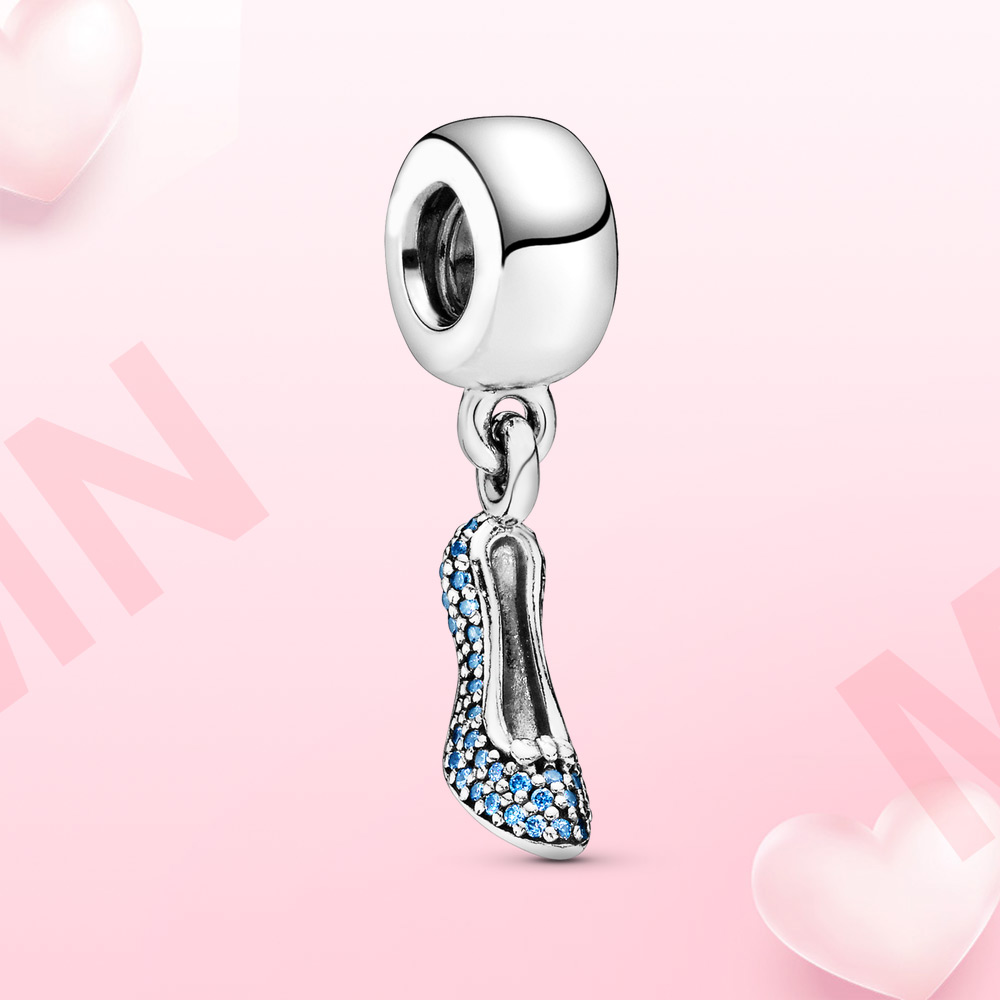 925 Silver charm CINDERELLA SHOE Pendant CZ Original Fit Pandora bracelet women diy jewelry
925 Silver charm CINDERELLA SHOE Pendant CZ Original Fit Pandora bracelet women diy jewelry
