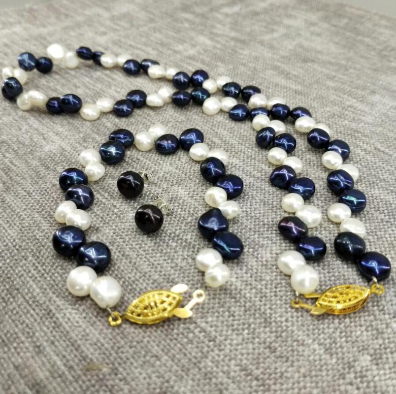 Earrings & Necklace Beautiful Jewelry Black White Pearl Bracelet SetEarrings, As pic
Earrings & Necklace Beautiful Jewelry Black White Pearl Bracelet SetEarrings, As pic
