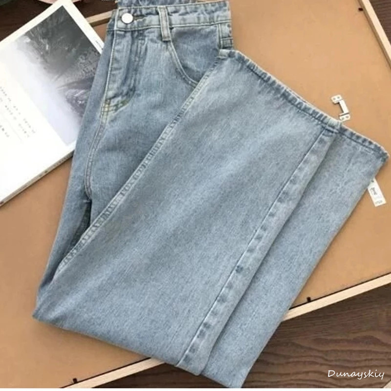 Women's Jeans Streetwear High Waist Women's Fashion Jeans Woman Girls Women Wide Leg Pants Tro 220824