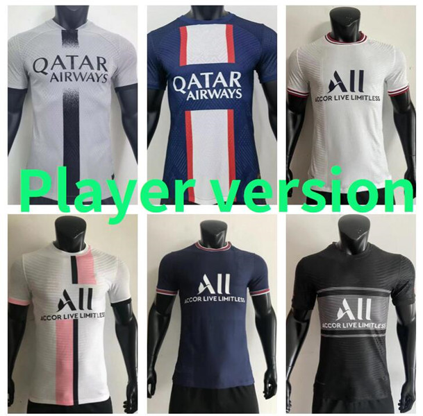 player version HAKIMI maillot de foot 22 23 soccer jersey 2022 2023 MBAPPE PsGs shirt hommes enfants VERRATTI MARQUINHOS KIMPEMBE fourth STAR SPECIAL SERGIO RAMOS
player version HAKIMI maillot de foot 22 23 soccer jersey 2022 2023 MBAPPE PsGs shirt hommes enfants VERRATTI MARQUINHOS KIMPEMBE fourth STAR SPECIAL SERGIO RAMOS