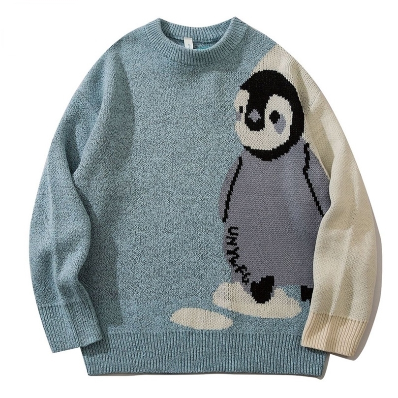 Mens Cartoon Knitted Sweater Streetwear Harajuku Vintage Jumpers Pullover Women Autumn Cotton College Sweaters Unisex 220812, Black
Mens Cartoon Knitted Sweater Streetwear Harajuku Vintage Jumpers Pullover Women Autumn Cotton College Sweaters Unisex 220812, Black