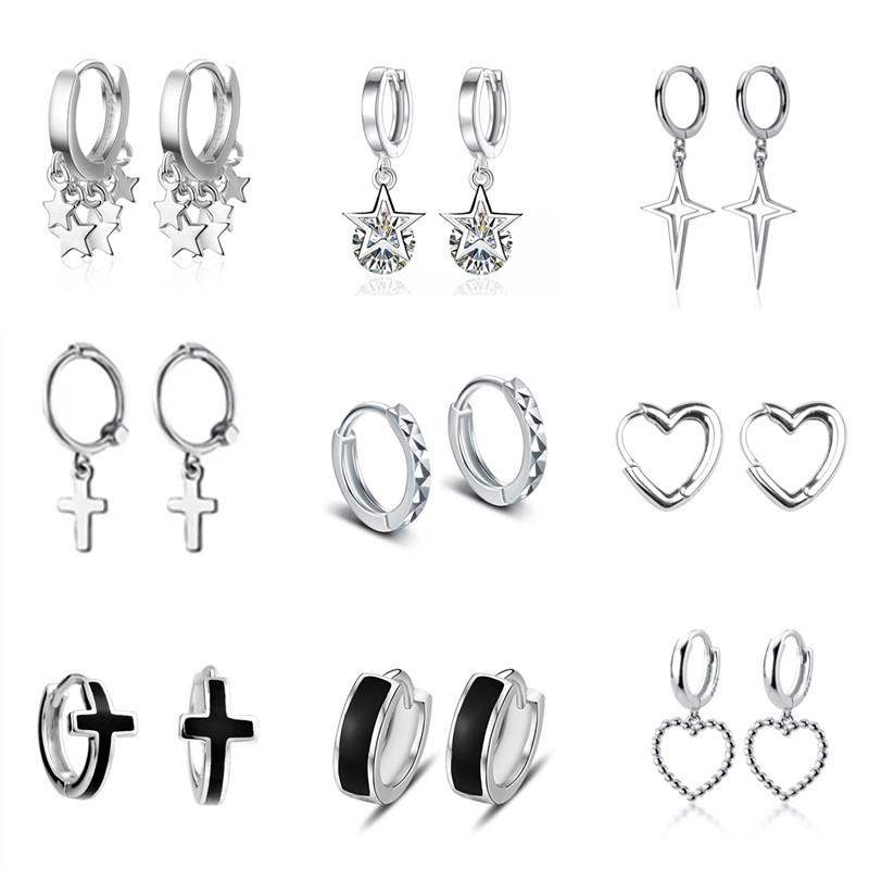 Pendant Necklaces Fashion Silver Color Tassel Star Cross Heart Shape Stud Earring For Women Party Wedding Jewelry Pendientes AccessoriesPend
Pendant Necklaces Fashion Silver Color Tassel Star Cross Heart Shape Stud Earring For Women Party Wedding Jewelry Pendientes AccessoriesPend
