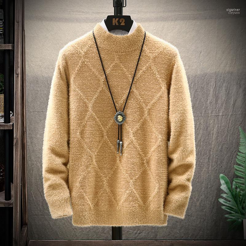 Men's Sweaters Winter High Neck Thick Warm Sweater Men Turtleneck Brand Mens Cashmere Pullover Male Knitwear Sueter Masculino Olga22, Brown
Men's Sweaters Winter High Neck Thick Warm Sweater Men Turtleneck Brand Mens Cashmere Pullover Male Knitwear Sueter Masculino Olga22, Brown