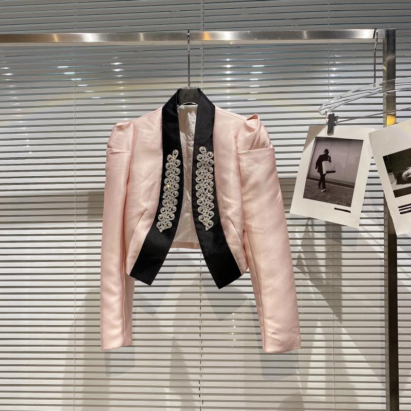 Women' Suits & Blazers Autumn Court Rhinestone Weave Buckle-Free Cardigan Pink Female Blazer Suit Short CoatWomen
Women' Suits & Blazers Autumn Court Rhinestone Weave Buckle-Free Cardigan Pink Female Blazer Suit Short CoatWomen