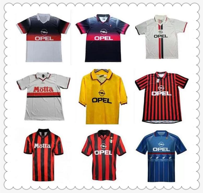 Maillot de foot milan Retro soccer jerseys WEAH AC BAGGIO 1995 1996 1997 1999 SAVICEVIC BARESI VIEIRA classic Vintage 95 96 97 99 football shirt home away
Maillot de foot milan Retro soccer jerseys WEAH AC BAGGIO 1995 1996 1997 1999 SAVICEVIC BARESI VIEIRA classic Vintage 95 96 97 99 football shirt home away