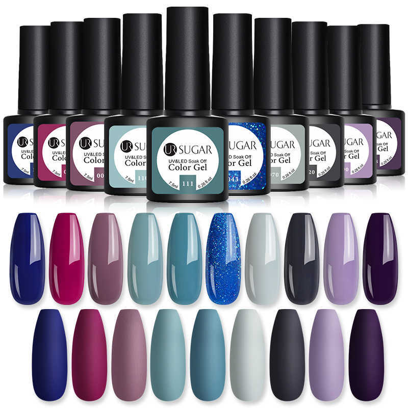 NXY Nail Gel 10pcs Lot Color Polish Set 122 Colors Semi Permanent Uv Led Varnish Soak Off Lacquers Base Top 0328