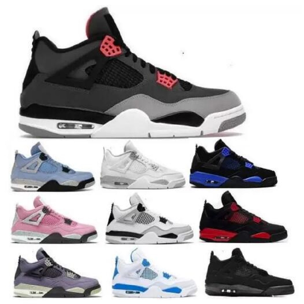 Infrared 4 4s Mens Basketball Shoes Jumpman White Cement Oreo University Blue Black Cat Red Thunder Soft Pink Canvas 2022 Women Outdoor Trainer Sneaker, # 24
Infrared 4 4s Mens Basketball Shoes Jumpman White Cement Oreo University Blue Black Cat Red Thunder Soft Pink Canvas 2022 Women Outdoor Trainer Sneaker, # 24